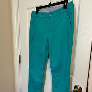 Stylus Lightweight Stretch Summer Aqua Ankle Pants Size 6